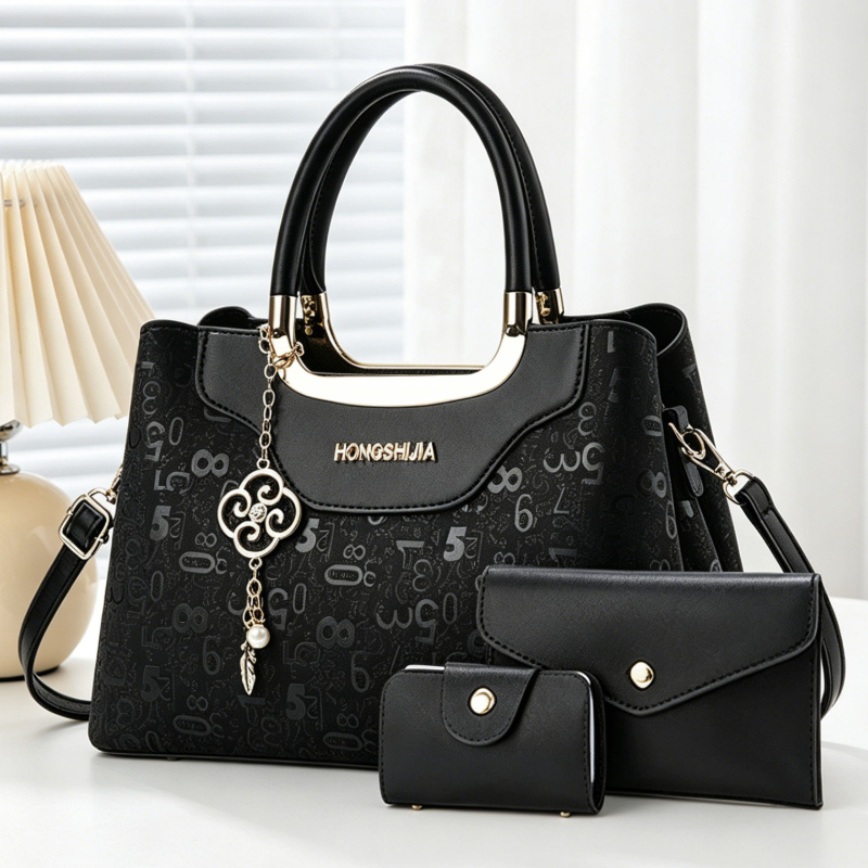 Luxurious Bag - Set Tas Tangan Wanita 3-in-1, Tas