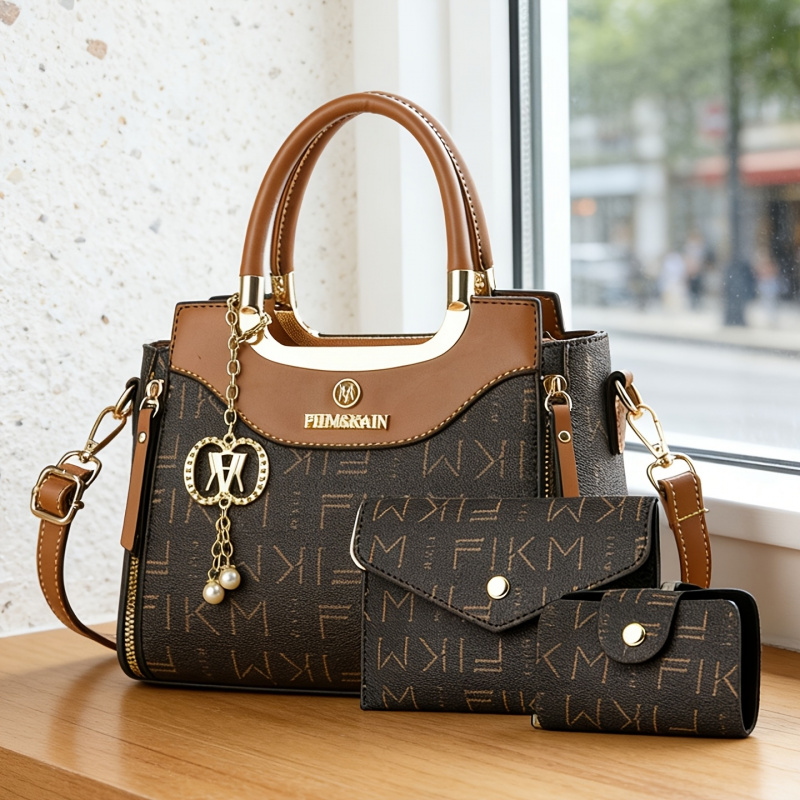 Luxurious Bag - Set 3 tas wanita mewah bermotif