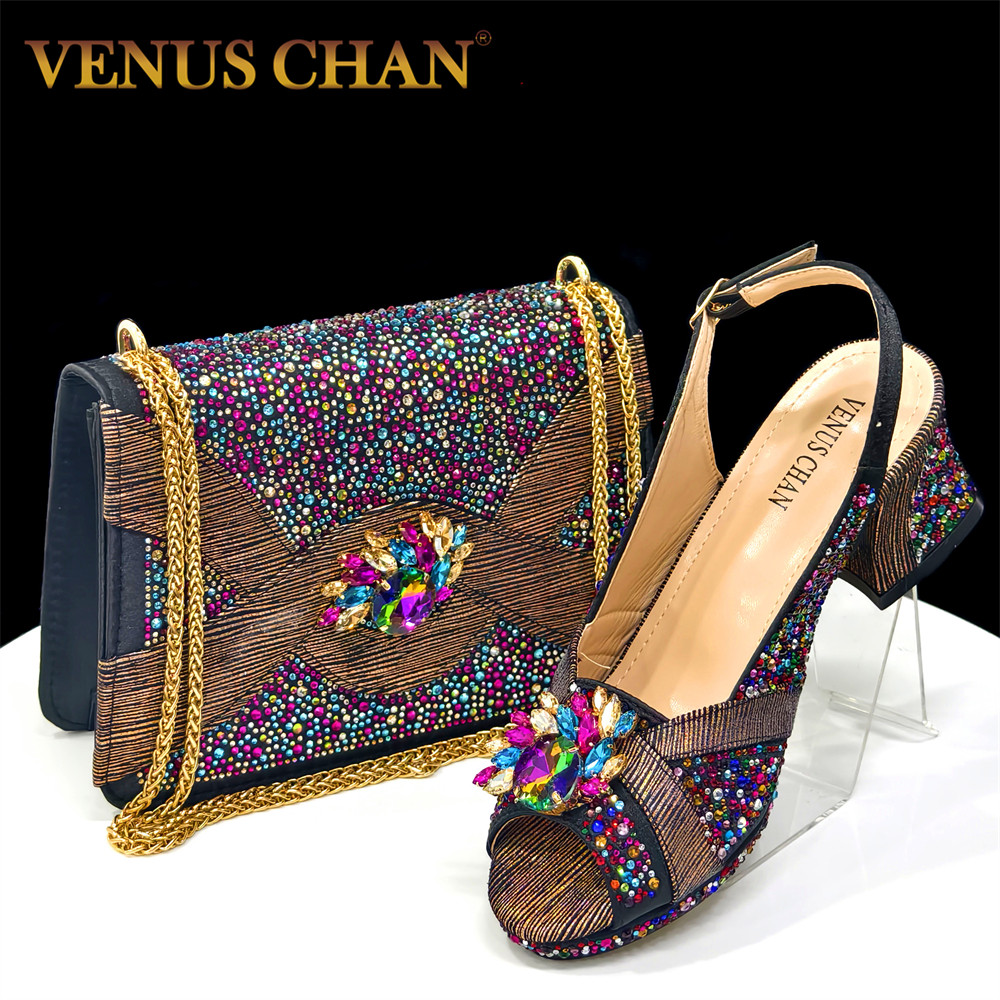 Luxury Bags Leather - Set Sepatu & Tas Tangan Pesta