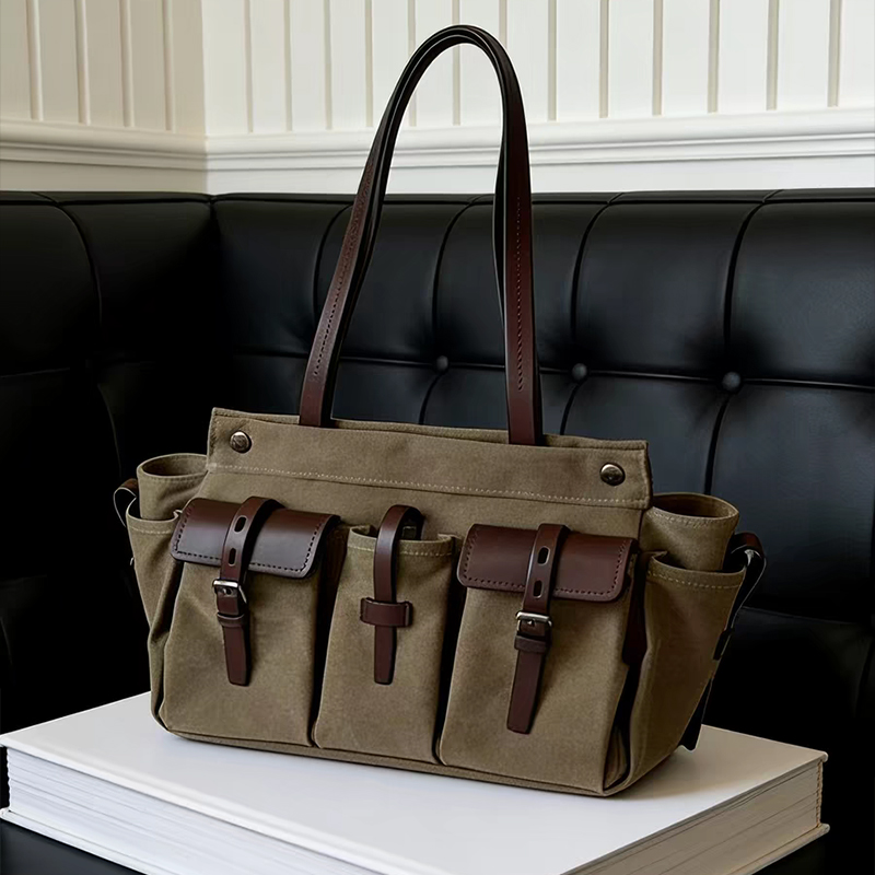 Tas Tote Kulit Kanvas Mewah Mu - Canvas Tote Designer ulasan dan harga