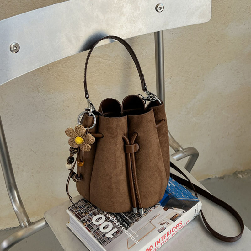 Tas Selempang Bahu Wanita Mode - Bucket Bag Suede ulasan dan harga