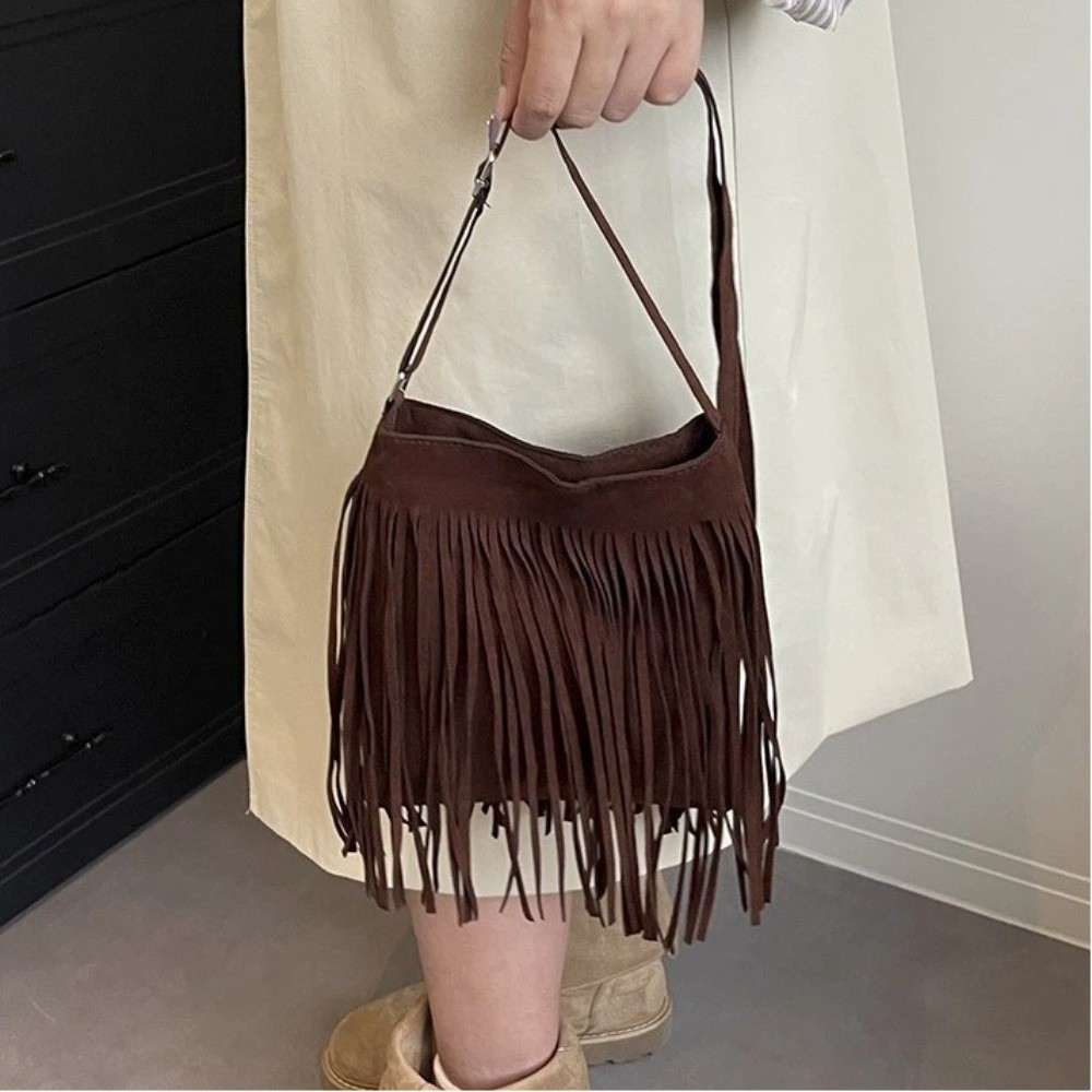 Tas Selempang Suede Vintage de - Bucket Bag Suede ulasan dan harga
