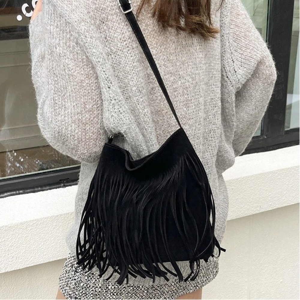 Tas Selempang Suede Vintage de - Bucket Bag Suede ulasan dan harga