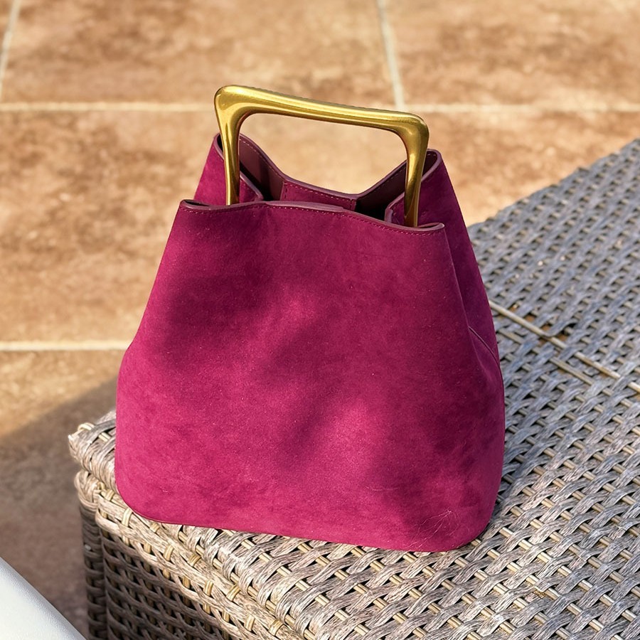 Tas Selempang Wanita Kulit Sue - Bucket Bag Suede ulasan dan harga