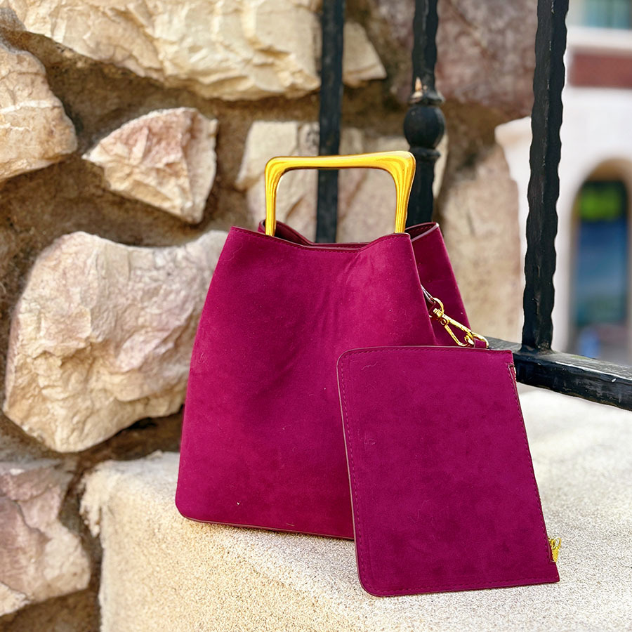 Tas Selempang Wanita Kulit Sue - Bucket Bag Suede ulasan dan harga