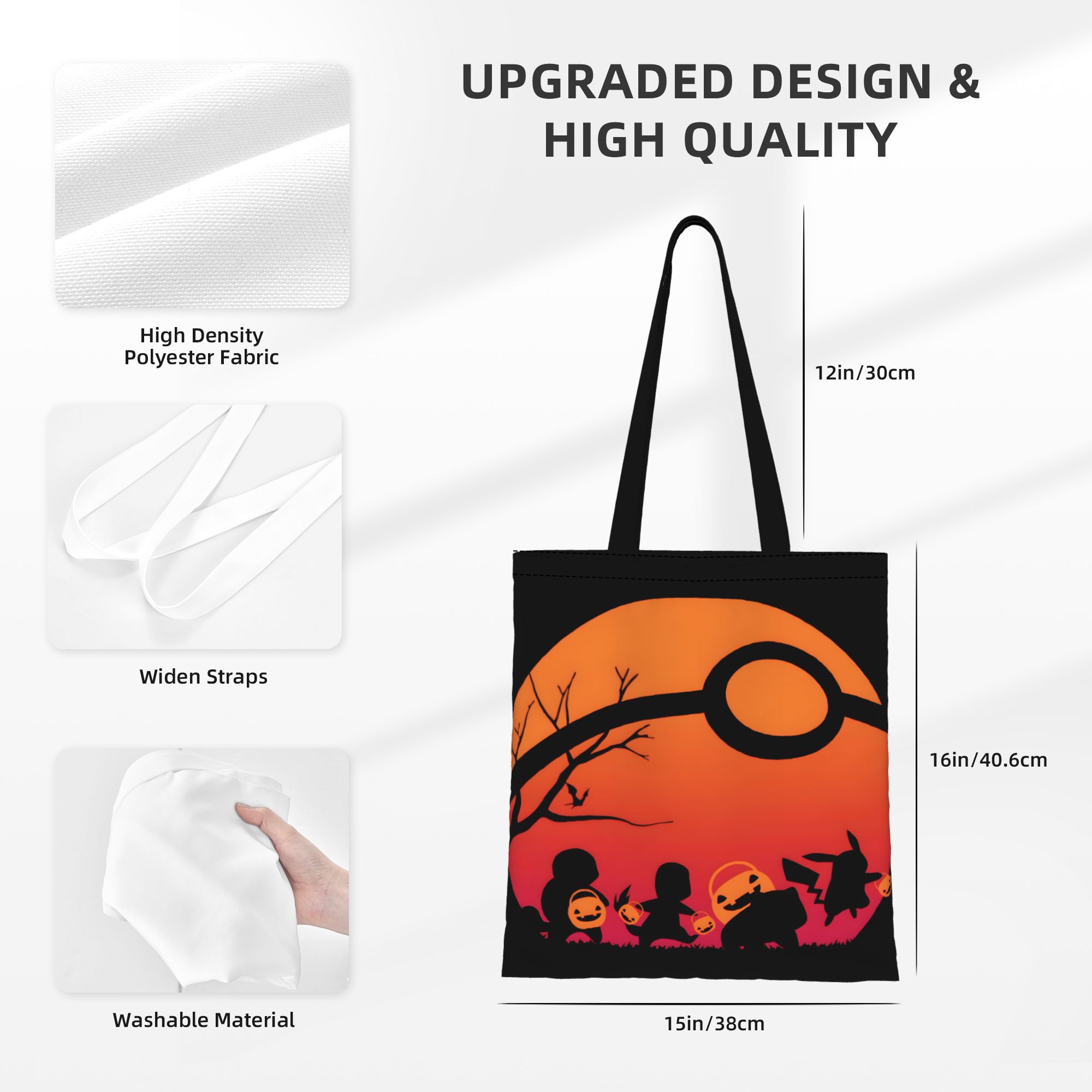 1 Buah Tas Tote Kanvas Electro - Canvas Tote Designer ulasan dan harga