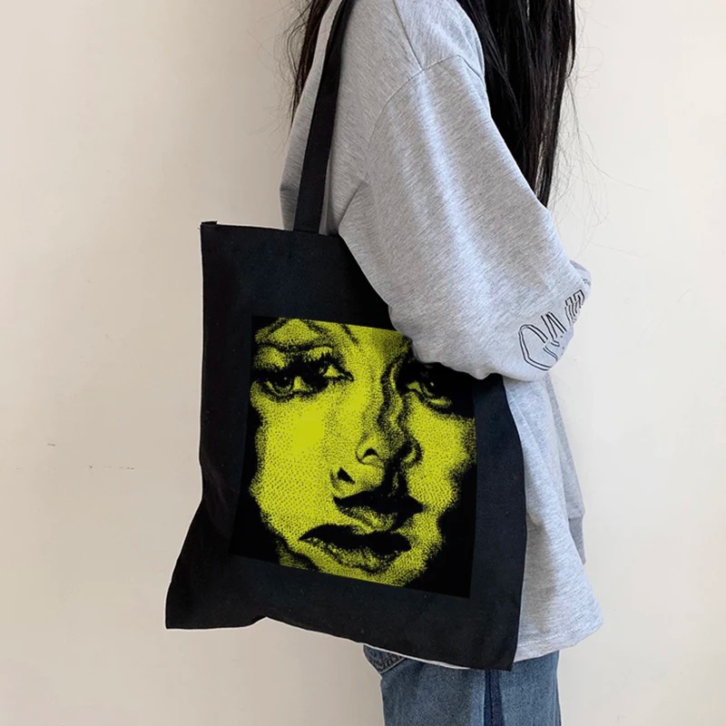 Tas Kanvas Wanita Horor Tas Be - Canvas Tote Designer ulasan dan harga
