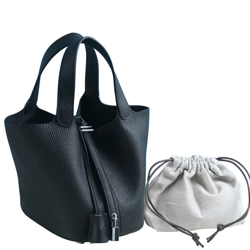 2023 baru warna kontras tas Bu - Bucket Bag Suede ulasan dan harga
