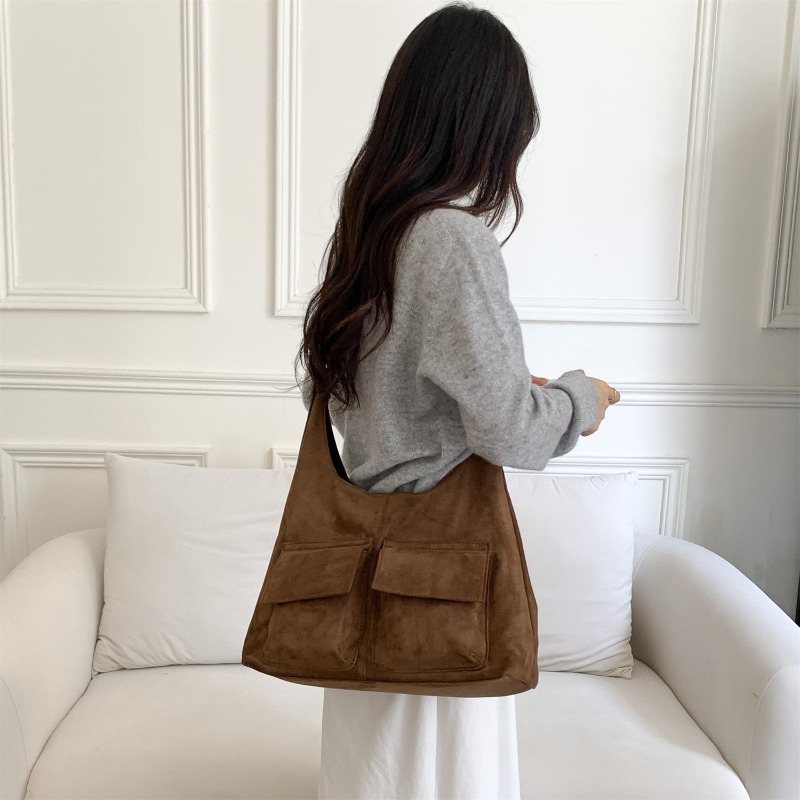 Tas Tote Suede Imitasi Baru de - Bucket Bag Suede ulasan dan harga