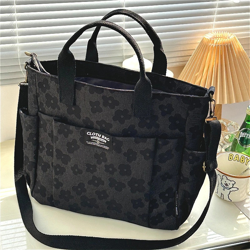 Tas Tote Kanvas Motif Bunga Kl - Canvas Tote Designer ulasan dan harga