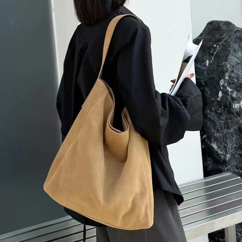 Tas Tote Wanita Kasual Serbagu - Bucket Bag Suede ulasan dan harga