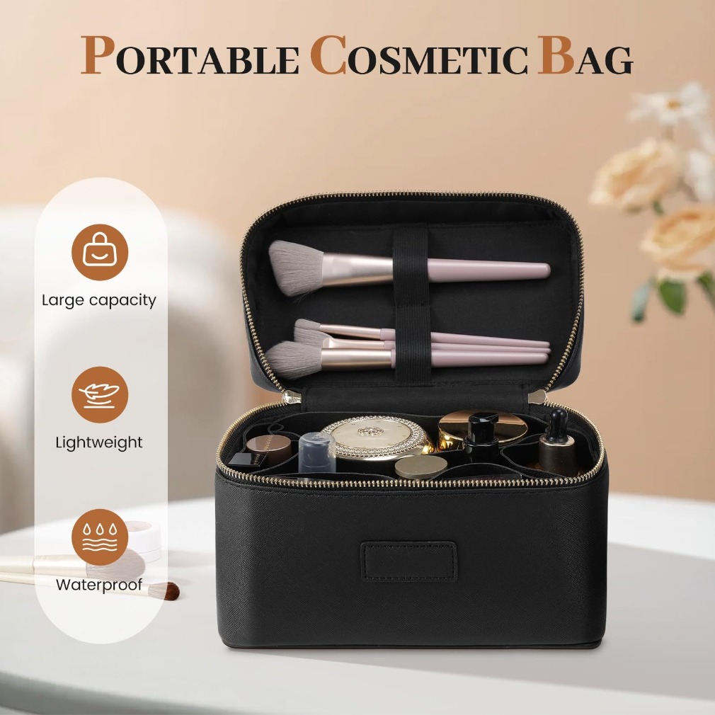 Tas Makeup Kulit Motif Burung  - Luxury Bags Leather ulasan dan harga