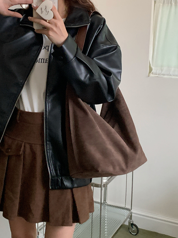 Tas Selempang Suede untuk Wani - Bucket Bag Suede ulasan dan harga