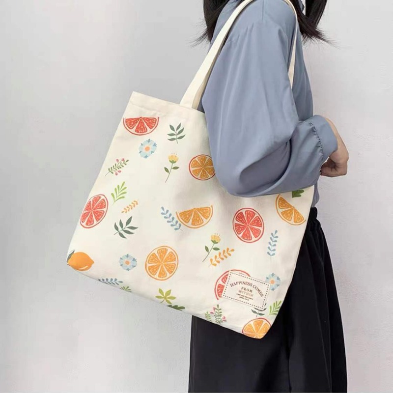 Tas Belanja Kartun Musim Panas - Canvas Tote Designer ulasan dan harga