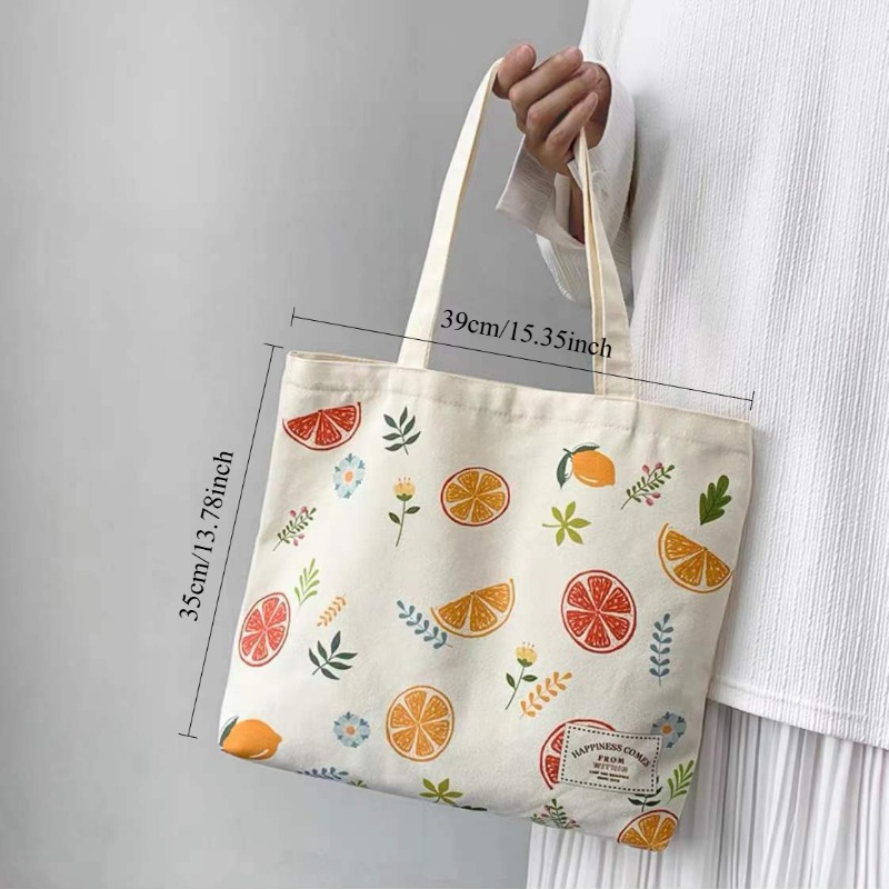 Tas Belanja Kartun Musim Panas - Canvas Tote Designer ulasan dan harga